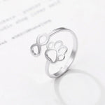 Anello Infinito Regolabile con Zampa – Acciaio Inossidabile, immagine 7 - Emma e Gemma