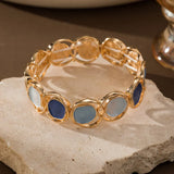 Bracciale Vintage Blu Marmo Oro - Emma e Gemma