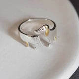 Anello in Argento Sterling 925 a Forma di Bassotto – Misura Regolabile, immagine 7 - Emma e Gemma