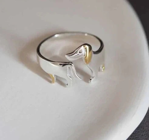 Anello in Argento Sterling 925 a Forma di Bassotto – Misura Regolabile, immagine 7 - Emma e Gemma