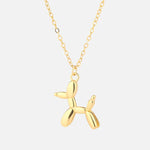 Collana con Pendente a Forma di Cane Palloncino in Oro - Emma e Gemma