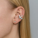 Bellissimi Orecchini Clip-On a Forma di Rondine in Argento, immagine 6 - Emma e Gemma