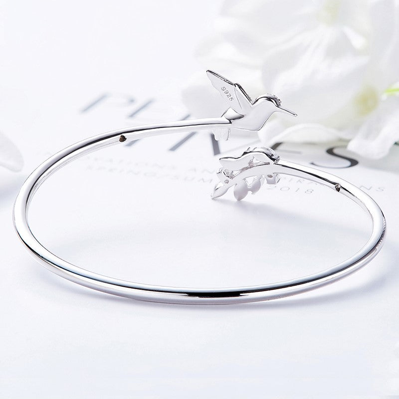 Anello Colibrì Regolabile con Diamante in Strass, immagine 2 - Emma e Gemma