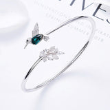 Anello Colibrì Regolabile con Diamante in Strass, immagine 3 - Emma e Gemma