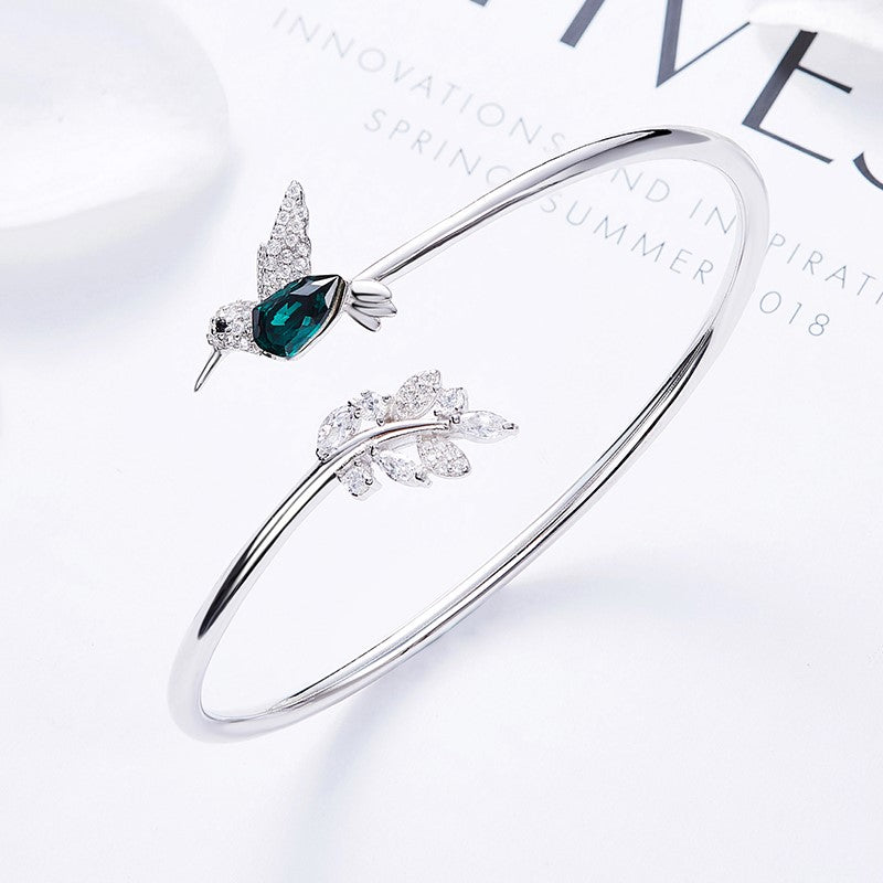 Anello Colibrì Regolabile con Diamante in Strass, immagine 3 - Emma e Gemma