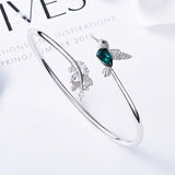 Anello Colibrì Regolabile con Diamante in Strass, immagine 4 - Emma e Gemma