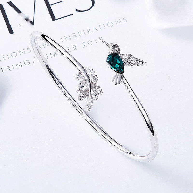 Anello Colibrì Regolabile con Diamante in Strass, immagine 4 - Emma e Gemma