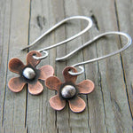 Orecchini Vintage a Fiori in Argento - Emma e Gemma