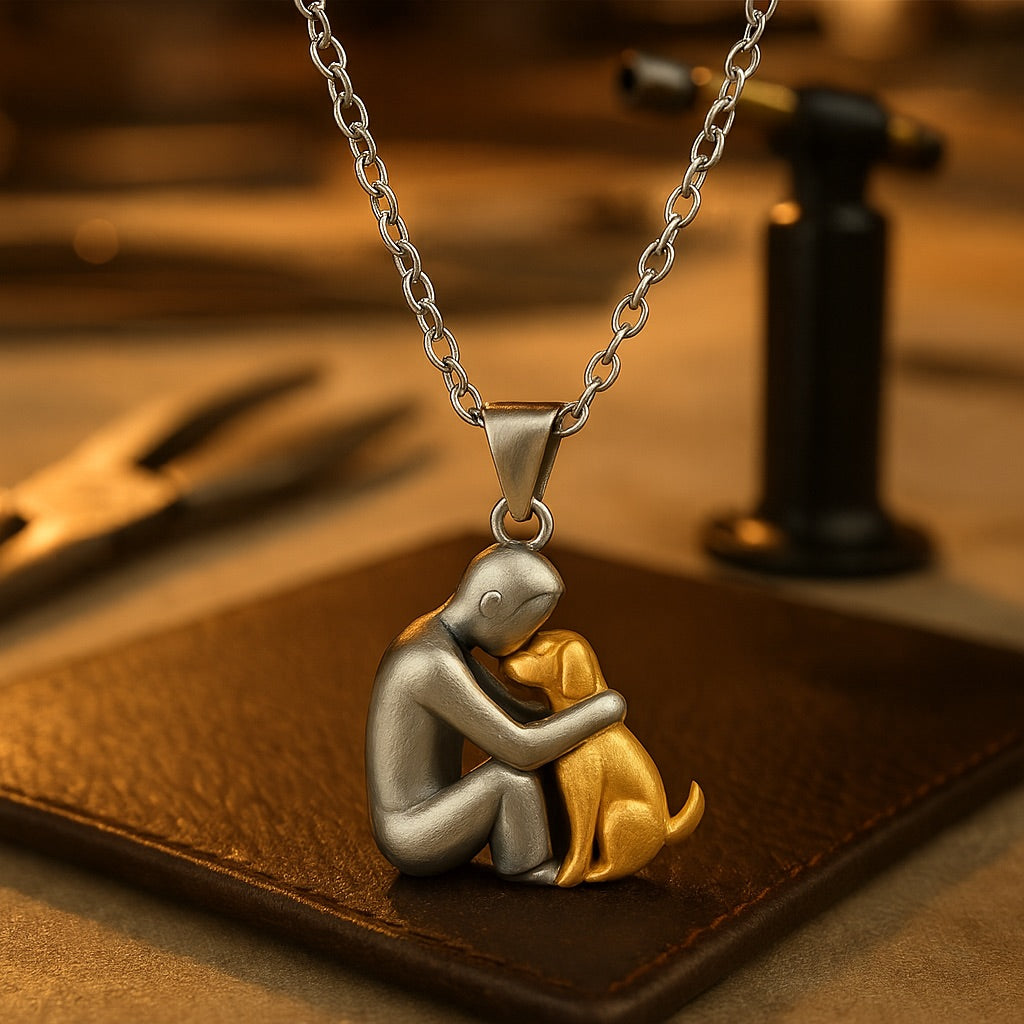 Collana con Ciondolo Abbraccio - Regalo Memoriale Significativo, immagine 5 - Kaja i Maja