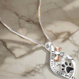 Collana Lucky Paw con Cuore, Osso & Infinito – Ciondolo “Sempre nel Mio Cuore” - Emma e Gemma