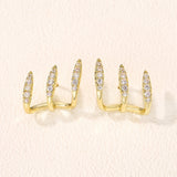 Orecchini Eleganti con Strass a Tre Artigli, immagine 11 - Emma e Gemma