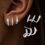 Orecchini Eleganti con Strass a Tre Artigli, immagine 7 - Emma e Gemma