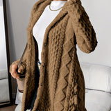Valentina - Cappotto in Fleece con Cappuccio