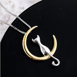 Collana elegante con gatto e luna crescente, immagine 5 - Emma e Gemma