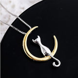 Collana elegante con gatto e luna crescente, immagine 5 - Emma e Gemma