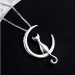 Collana elegante con gatto e luna crescente, immagine 6 - Emma e Gemma