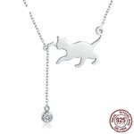 Collana con pendente a forma di gatto carino - Emma e Gemma