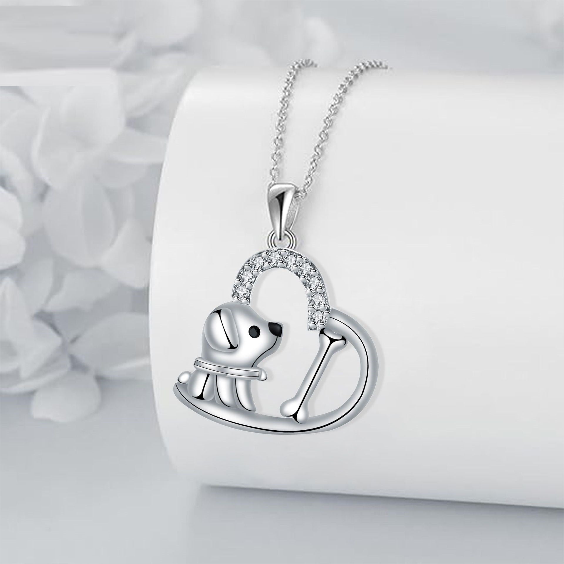 Collana per Cani con Pendente a Cuore - Emma e Gemma