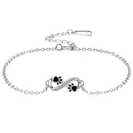 Bracciale con Ciondolo Simbolo Infinito e Impronta di Animale Domestico con Zirconia, immagine 4 - Emma e Gemma