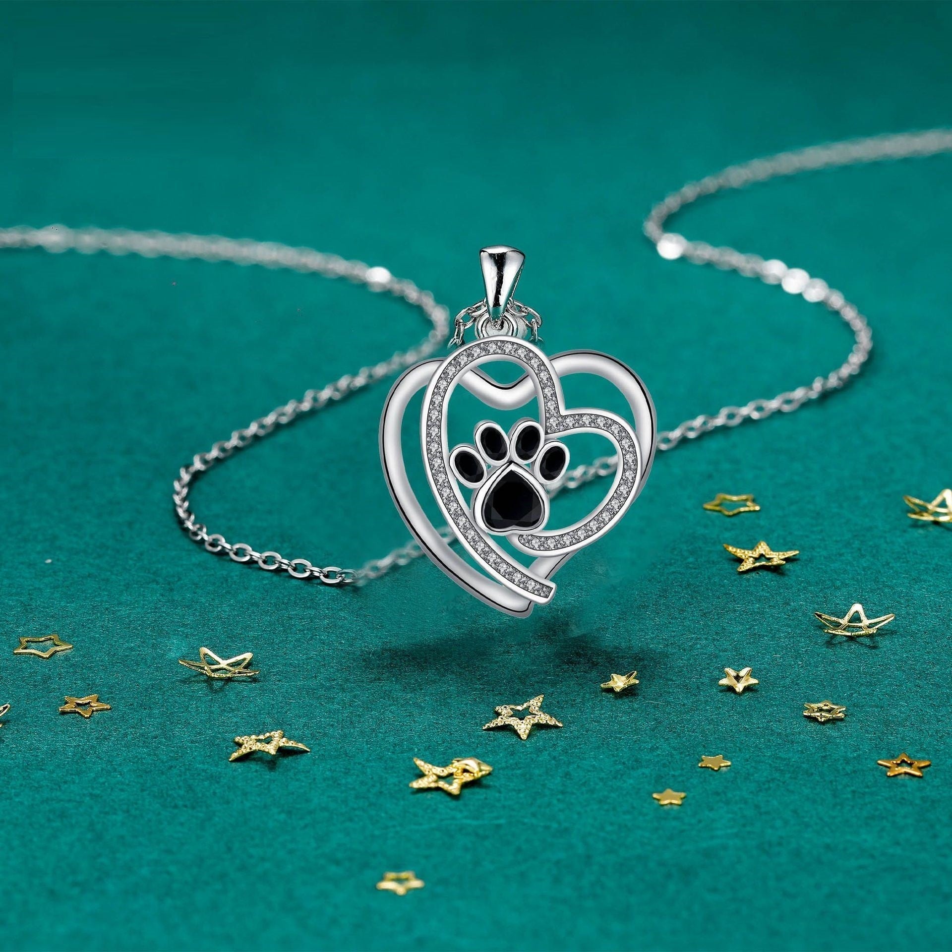 Collana Clavicola con Stampa di Zampa Carina - Emma e Gemma
