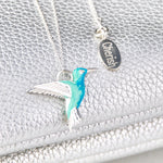Collana con Pendente Colibrì in Argento Sterling e Smalto, immagine 4 - Emma e Gemma