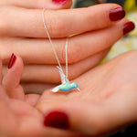 Collana con Pendente Colibrì in Argento Sterling e Smalto, immagine 2 - Emma e Gemma