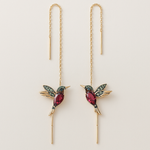 Orecchini in Smalto e Zirconia a forma di Colibrì, immagine 2 - Emma e Gemma