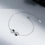 Bracciale con Ciondolo Simbolo Infinito e Impronta di Animale Domestico con Zirconia, immagine 2 - Emma e Gemma