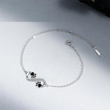 Bracciale con Ciondolo Simbolo Infinito e Impronta di Animale Domestico con Zirconia, immagine 2 - Emma e Gemma