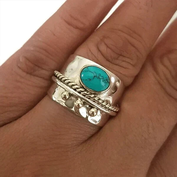 Anello a Banda Larga Turchese, immagine 2 - Emma e Gemma