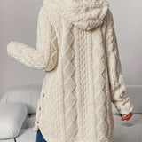 Valentina - Cappotto in Fleece con Cappuccio
