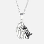 Collana con Ciondolo Abbraccio - Regalo Memoriale Significativo, immagine 4 - Emma e Gemma
