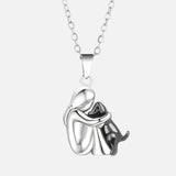 Collana con Ciondolo Abbraccio - Regalo Memoriale Significativo, immagine 4 - Emma e Gemma