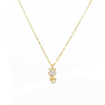 Collana di gatto placcata in oro con zirconia, immagine 4 - Emma e Gemma