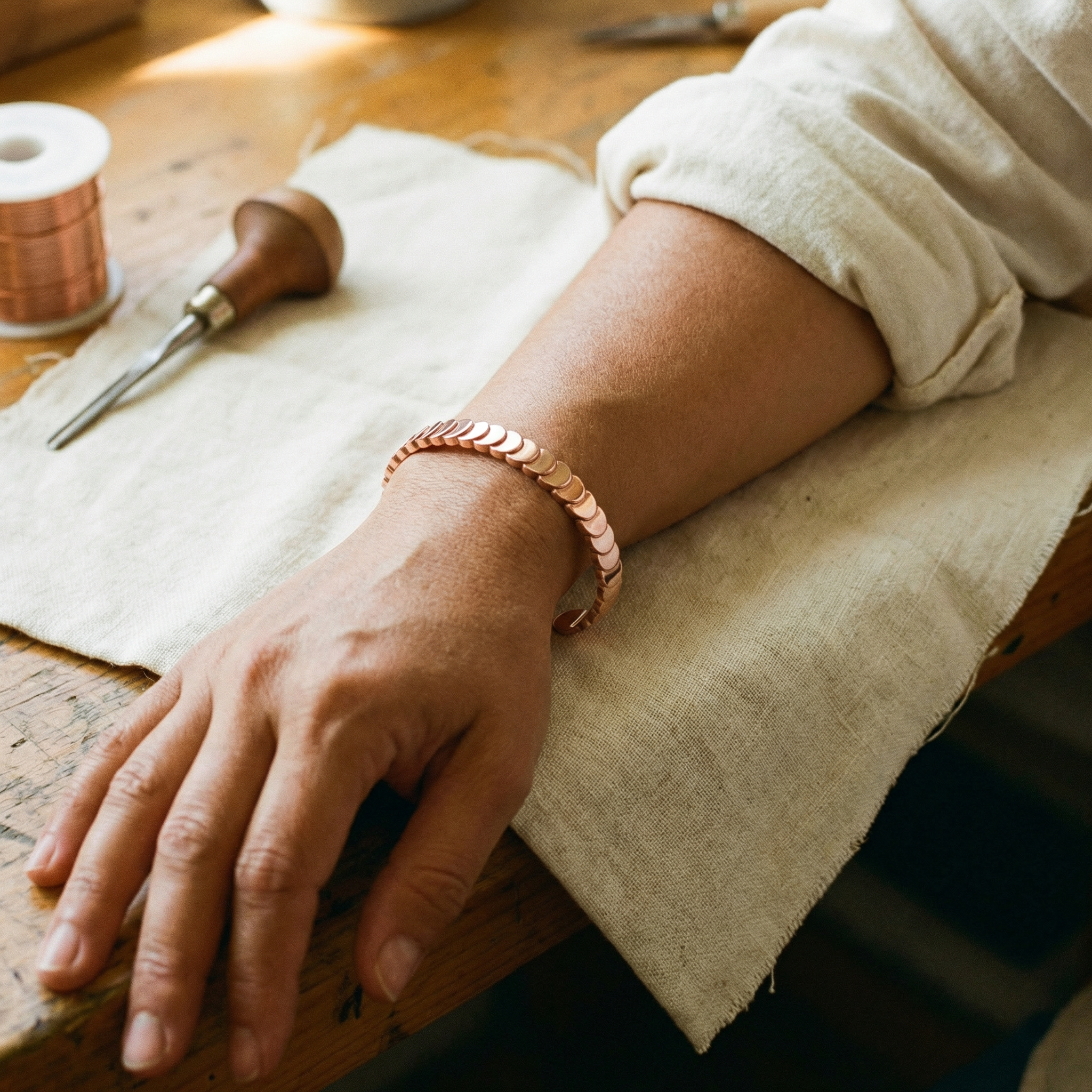 Bracciale in Rame Tide, immagine 2 - Kaja i Maja