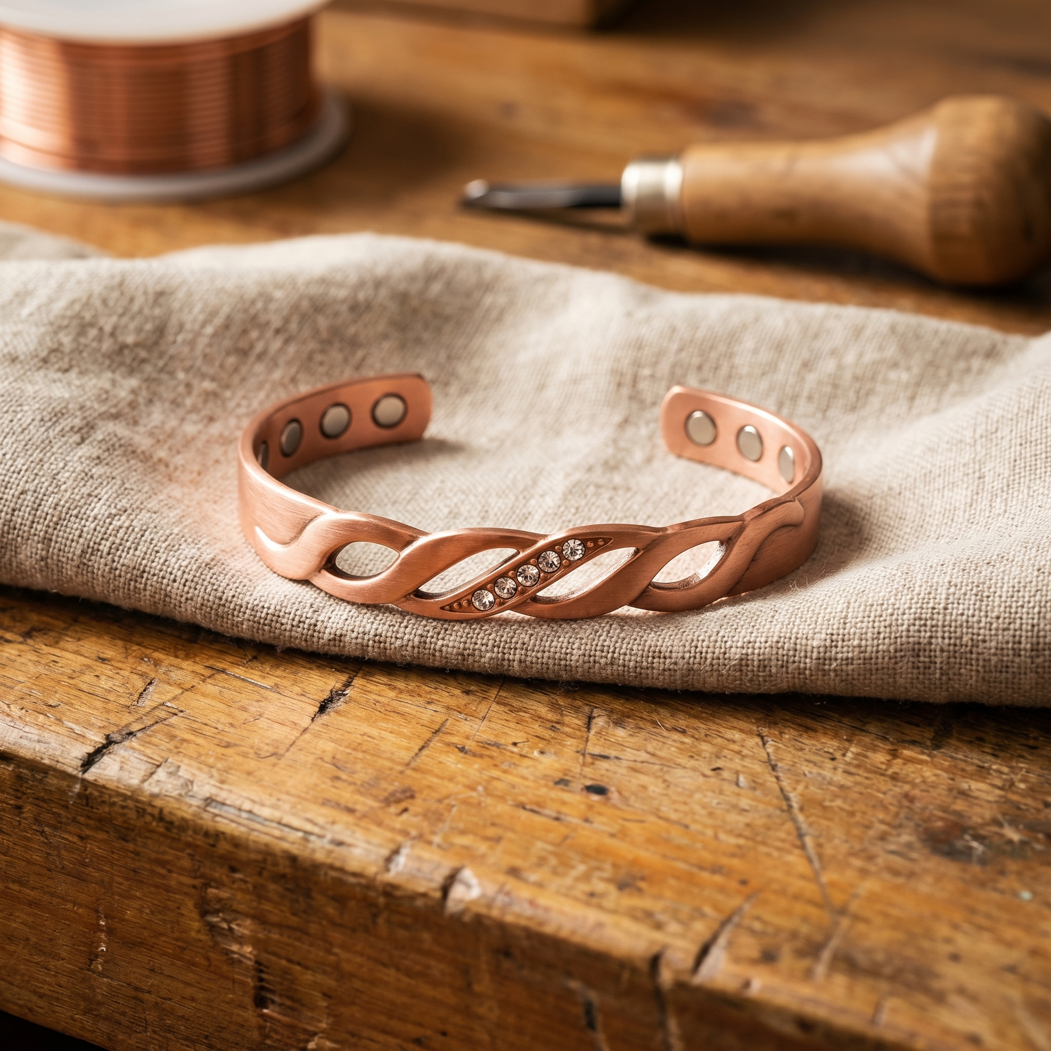 Bracciale in Rame Seam - Emma e Gemma
