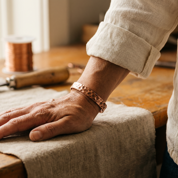 Bracciale in Rame a Fessura, immagine 2 - Emma e Gemma