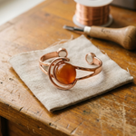 Bracciale in Rame Arancione a Sfera - Emma e Gemma