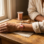 Bracciale in Rame Rosa a Sfera, immagine 2 - Emma e Gemma