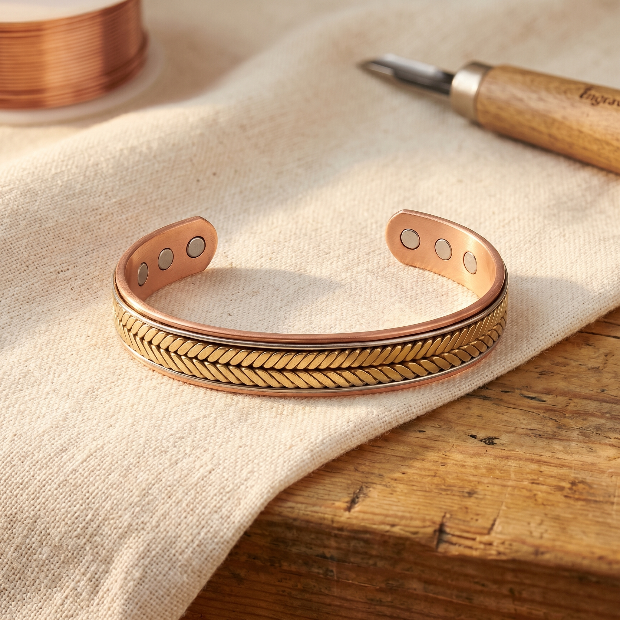 Bracciale in Rame Raccolto - Emma e Gemma