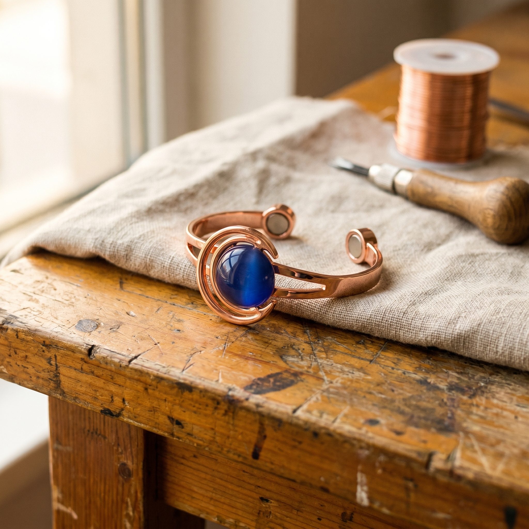 Bracciale in Rame a Sfera - Emma e Gemma