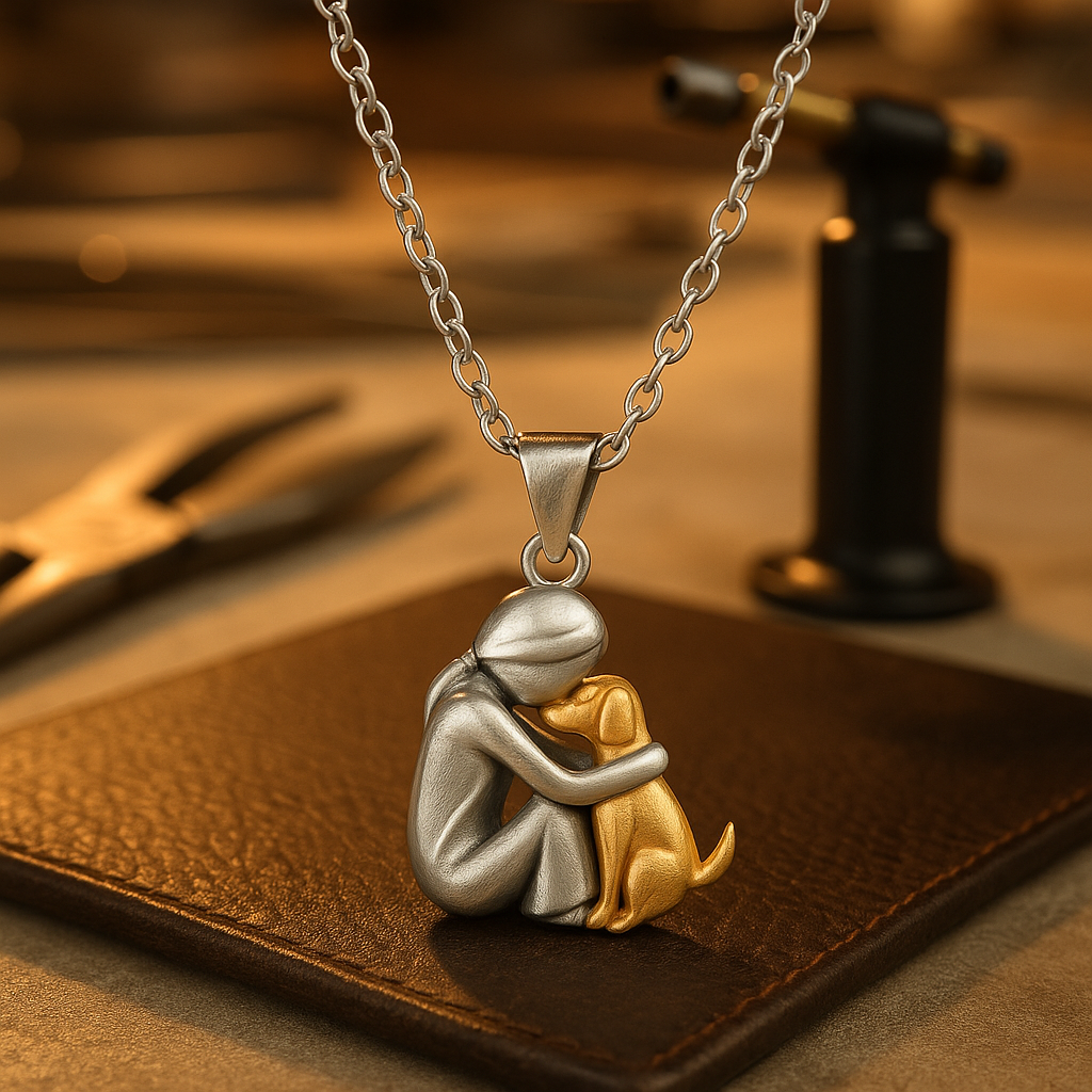 Collana con Ciondolo Abbraccio - Regalo Memoriale Significativo - Kaja i Maja