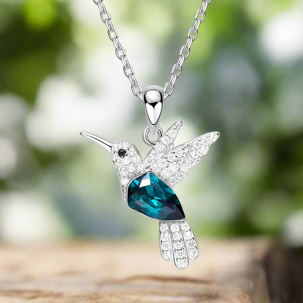 Collana Colibrì Scintillante con Zirconia - Emma e Gemma