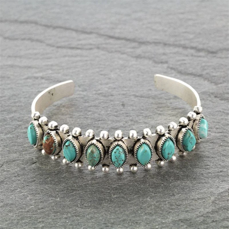 Bracciale in Pietra Turchese Vintage - Emma e Gemma