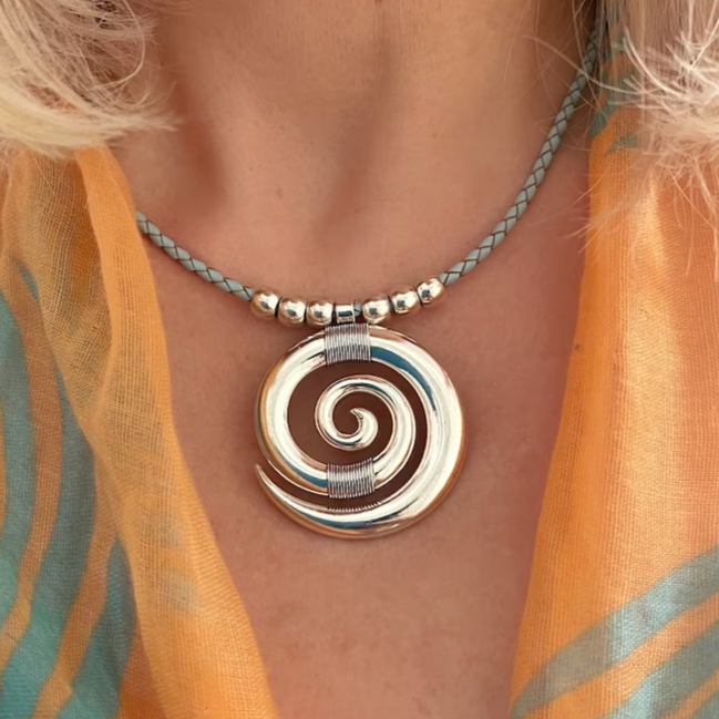Collana Vintage a Spirale in Argento - Emma e Gemma