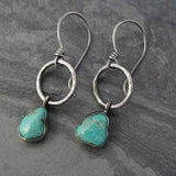 Orecchini in Pietra Turchese in Argento Vintage - Emma e Gemma