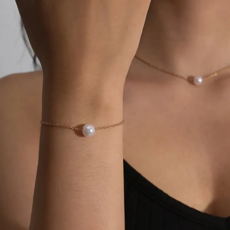 Bracciale Perla Dorata - Emma e Gemma
