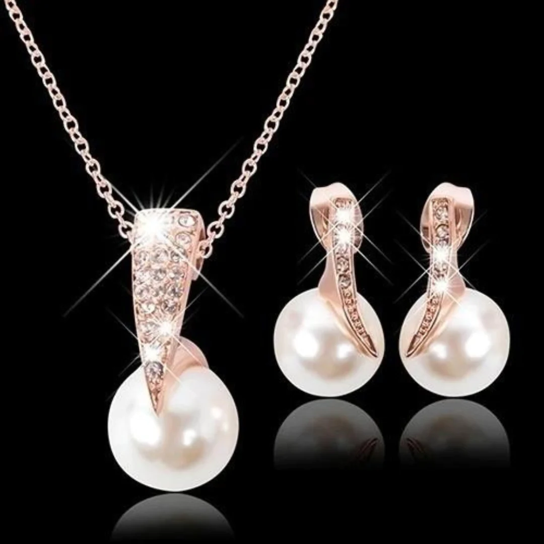 Set Collana + Orecchini in Perle - Emma e Gemma