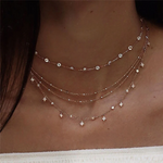 Collana di Cristallo Dorato - Emma e Gemma