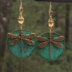 Orecchini d'Oro Vintage a Libellula - Emma e Gemma